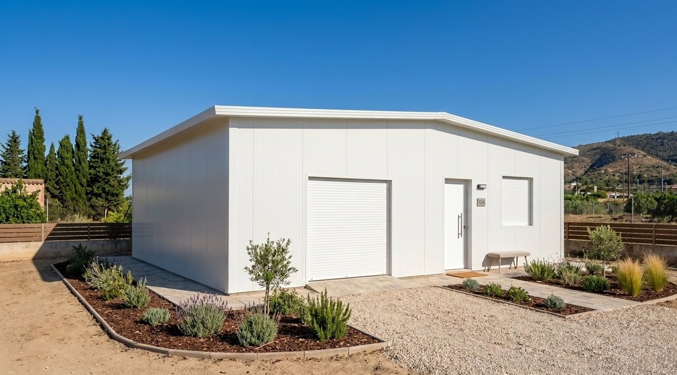 Casa prefabricada moderna en parcela de la Región de Murcia